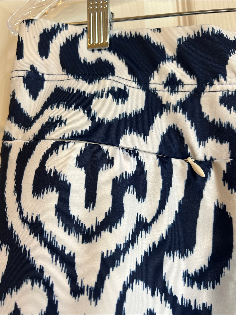 Gretchen Scott navy &white skirt-Sz M - Picture 3 of 9